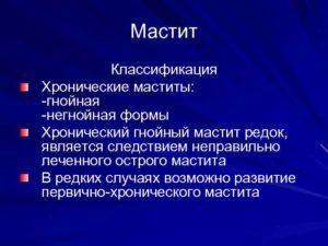 Хронический мастит