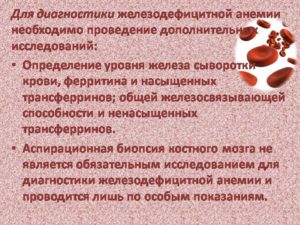 Консультация по анемии