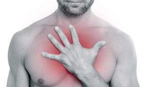 Боли в грудной клетке жгучего давящая онемение груди температуры нет