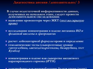 Консультация по анемии