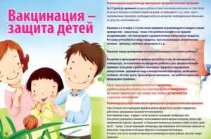 Консультация по прививкам